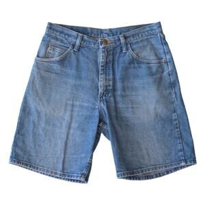 Wrangler Relaxed Fit Denim Shorts Size 32 Vintage Blue